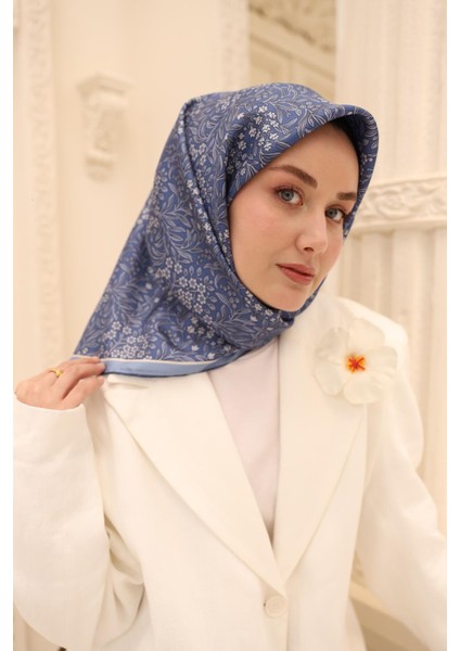 Twill Ipek Eşarp - 11464-21 Indigo fiyatları