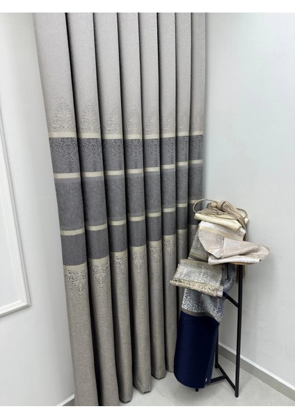 Nivemeshome Çakı FJ672069 V-5422 Taş 1/3 Sık Pileli Fon Perde Apm indirimleri