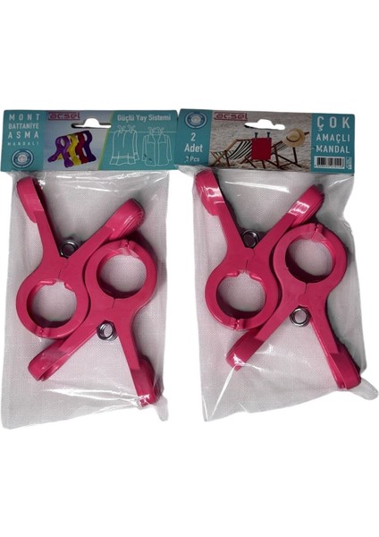 Pembe 4'lü Çok Amaçlı Plaj Şezlong ve Masa Mandalı Seti, Şık ve Rahat Kullanım Sağlar indirimleri