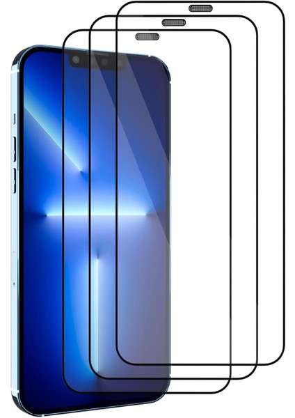 3lü Paket - Iphone 13 L 13 Pro Uyumlu Dust-Proof Toz Geçirmez Temperli Ekran Koruyucu Cam (Iphone 13 | Iphone 13 Pro)