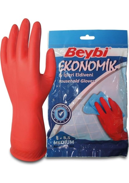 Beybi Ekonomik Temizlik Eldiveni Çift - 8-8.5