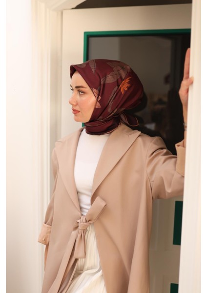 Twill Ipek Eşarp - 11441-06 Vişne indirimleri