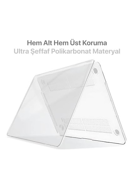 Macbook Pro 14&apos;&apos; Için M1/m1 Pro/max/m2/m3/m3 Pro/m3 Max/m4 Çip (A2992) (A2918) (A2779) (A2442) (A3112/A3185/A3401) Uyumlu Ultra Clear Koruyucu Kılıf (Super Şeffaf, 14 Inç Pro Serisi)