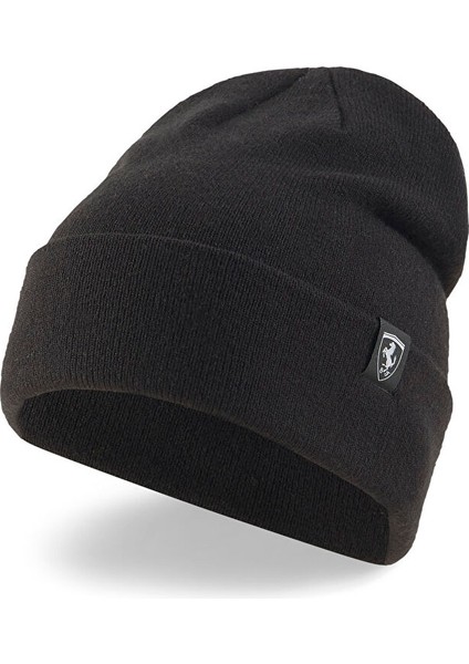 Siyah Unisex Düz Bere 02400701 Ferrari Sptwr Style Ccbean
