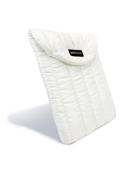 Puffer Pearl White Laptop Case, Su Itici, Koruyucu Pedli Bilgisayar Çantası,13 /14 , Macbook,tablet,ipad,laptop Kılıfı, Beyaz fiyatları