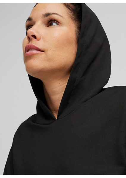 Siyah Kadın Kapüşon Normal Düz Sweatshirt 52507301 Bıg Cat French Terry Hoodı fırsatları