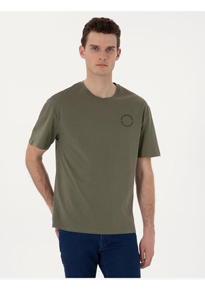 Haki Comfort Fit Tişört