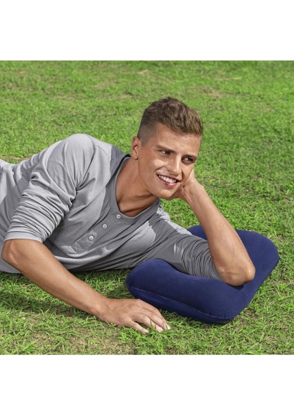 Lacivert Şişme Yastık, Seyahat ve Kamp Için Rahat Ortopedik Destek, Çok Renkli fiyatları