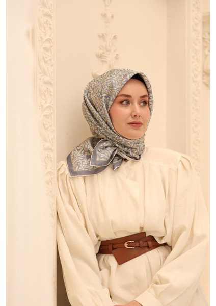 Twill Ipek Eşarp - 11464-19 Ekru modelleri