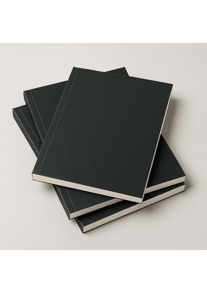 Tanıtım Amerikan Ciltli, A5 Noktalı Defter, 64 Yaprak, 90 Gr. Ivory Kağıt, Ofis Için Ideal, Plan (Siyah Kapak)