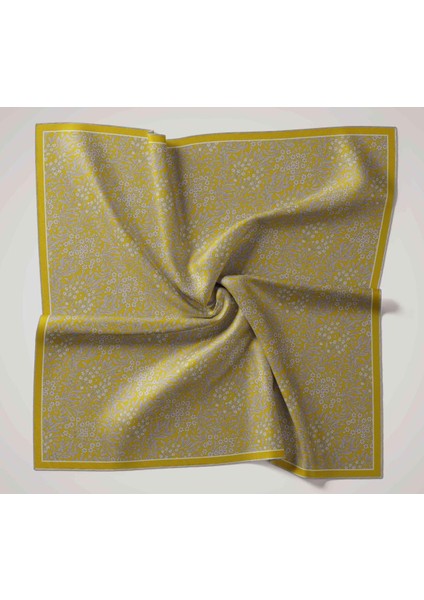 Twill Ipek Eşarp - 11464-49 Yeşil