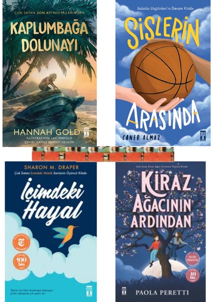 5.6.7.8.sınıf-Kiraz Ağacının Ardından, Sislerin Arasında, Kaplumbağa Dolunayı, Içimdeki Hayal(4kitap)