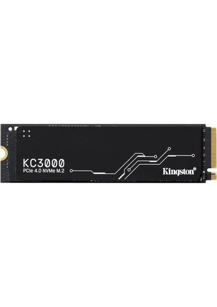 KC3000 Pcie 4.0 Nvme M.2 SSD - Masaüstü ve Dizüstü Bilgisayarlar Için Yüksek Performanslı Depolama -SKC3000S/2048G, SKC3000D2048G, Siyah, 2048GB, Katı Hal Sürücüsü