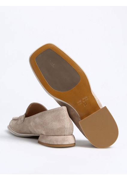 Bej Kadın Süet Loafer 8760 fırsatları