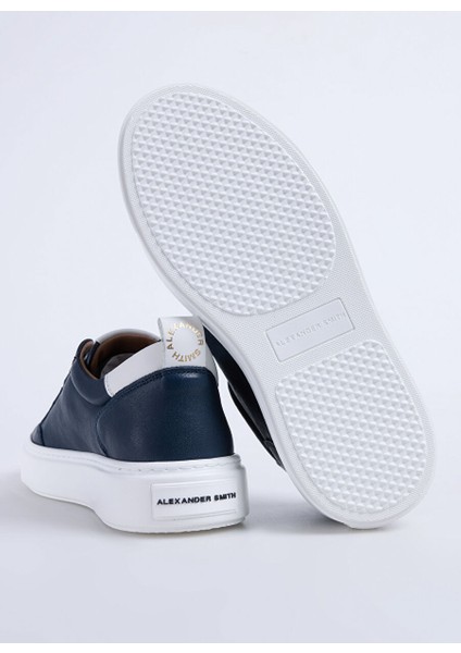 Lacivert Erkek Deri Sneaker Bond fırsatları