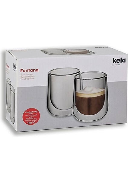 Fontana Çift Cidarlı Cappucino Bardağı 2'li 180 ml fiyatları