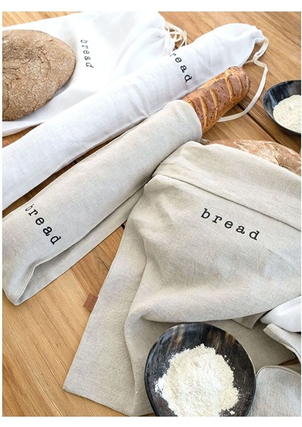 Linen Keten Ekmek Çantası Naturel 11X65 modelleri