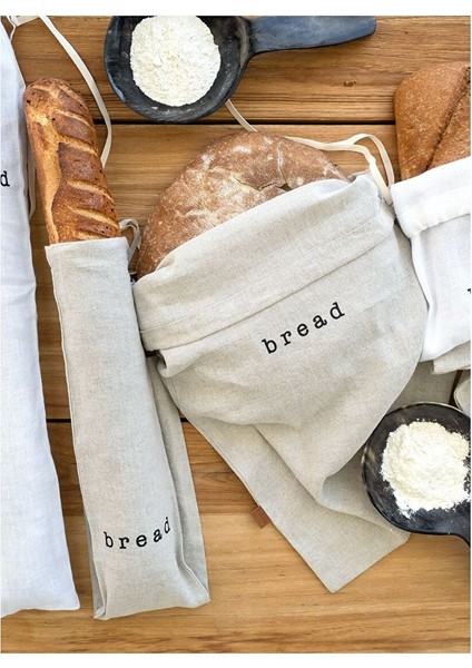 Linen Keten Ekmek Çantası Naturel 11X65 fırsatları
