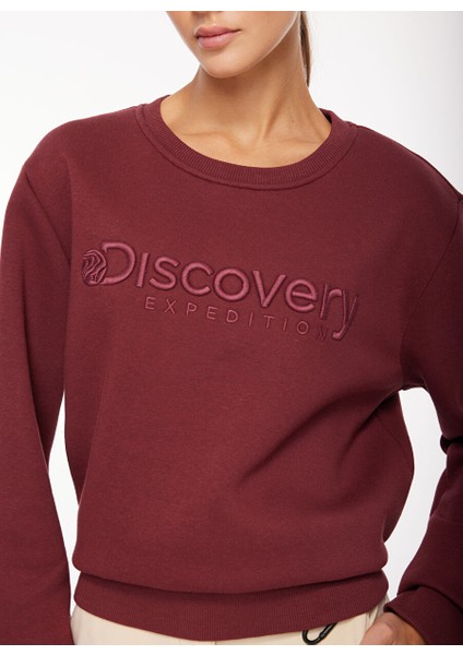 Mürdüm Kadın Bisiklet Yaka Relaxed Fit Nakışlı Sweatshirt D3WL-SWT15 modelleri