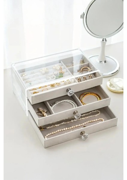 Üç Katlı Takı Organizeri