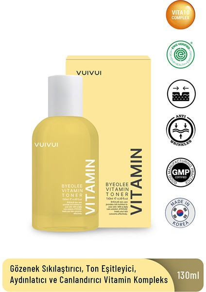 Vitamin Kompleks Kore Tonik Gözenek Canlandırıcı Karşıtı Besleyici 130 ml