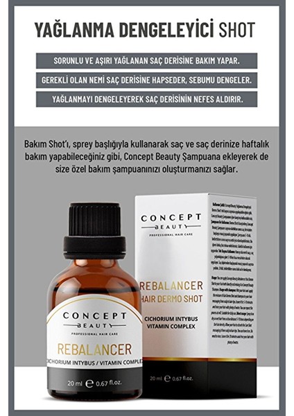 Yağlanma Dengeleyici Saç Bakım Shot'ı (20 Ml)