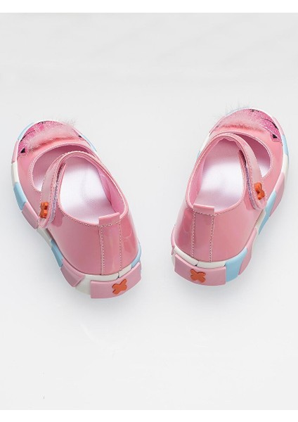 Pembe Rugan Simli 3D Kız Babet Sneakers fiyatları