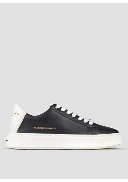 Siyah Erkek Deri Sneaker London