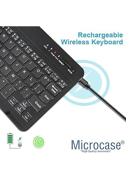 Tablet ve Telefonlar Için Türkçe Q Bluetooth Klavye ve Mouse Set - AL3476 (Siyah) modelleri