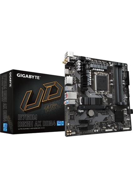 B760M DS3H Ax Ddr4 Wıfı6 Intel LGA1700 Matx Ultra Durable Anakart