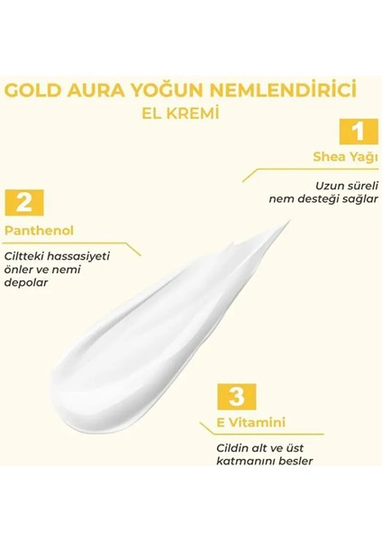 Gold Aura Yoğun Nemlendirici El Kremi 30 ml