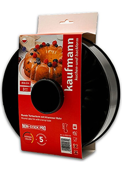 Classic Kelepçeli 2 Taban Non-Stick Kek Kalıbı 26 cm