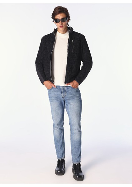 Siyah Erkek Dik Basic Düz Sweatmont F4WM-SWT 2252 modelleri