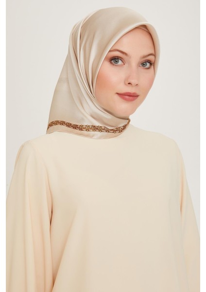 Armine Ipek Eşarp 2025 Kış - 9260-03 Krem Sarı