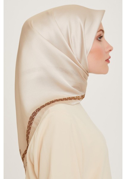 Armine Ipek Eşarp 2025 Kış - 9260-03 Krem Sarı modelleri