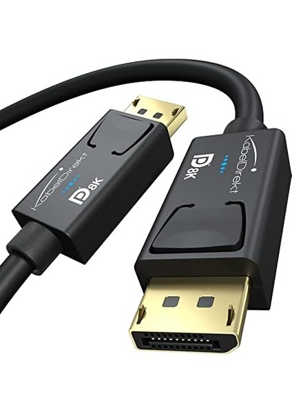 - 2m - Displayport Kablosu, Dp 1.4, Vesa Sertifikalı (60Hz'de 8k, 144hz, HDR10-OYUN Monitörleri Için Ideal, Freesync/g-Sync, Resmi Olarak Vesa Yönergelerine Göre Test Edilmiştir, Siyah) fiyatları