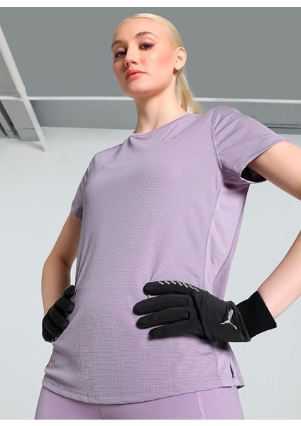 Lila Kadın Normal Düz T-Shirt 52506130 Run Favorıtes Velocıty Tee