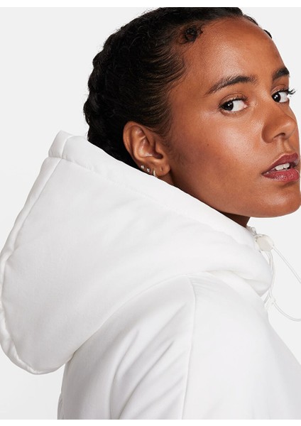 Beyaz Kadın Kapüşon Yaka Mont FB7672-133-W Nsw Esstl Thrmr Clsc P indirimleri