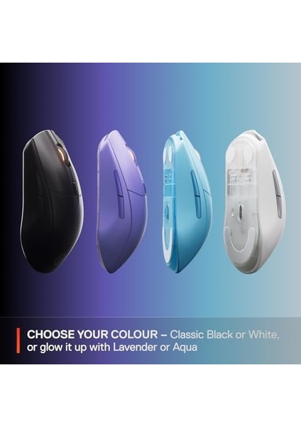 Rival 3 Wireless Gen 2 Oyuncu Faresi - 2.4ghz ve Bluetooth Bağlantı - 18.000 Dpı Truemove Air Optik Sensör - 60 Milyon Tıklama Dayanıklılığı - Beyaz fiyatları