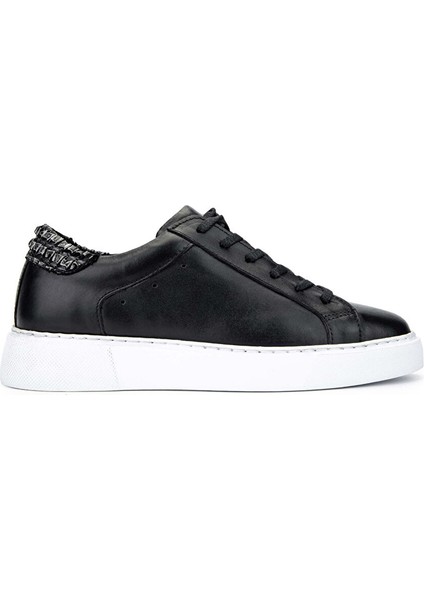 Kadın Hakiki Deri Siyah/beyaz Sneakers & Spor Ayakkabı