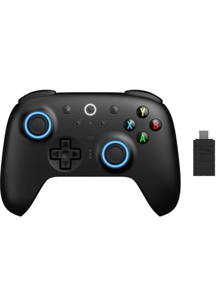 Ultimate 2 Kablosuz Oyun Kumandası, Windows ve Android Için, Tmr Joystick'li Oyun Kumandası, Değiştirilebilir Salon Efekti, Dokunmatik Tetikleyici, Hareket Kontrolü, Rgb Fire Ring, 8 Speed