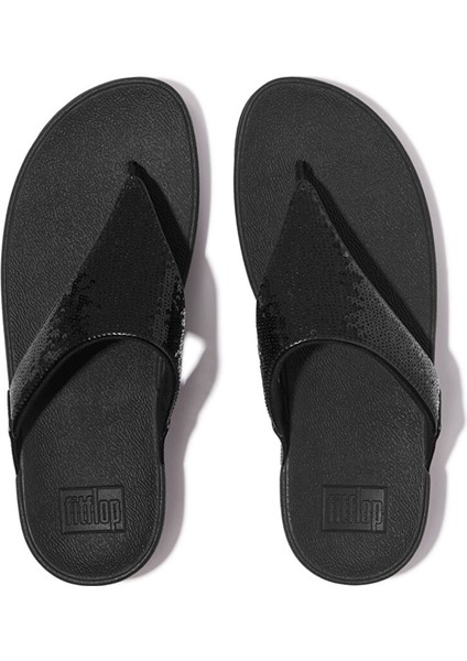Kadın Terlik JF3-090 /675 /B50 Fitflop Lulu Sequin Toe-Post Sandals