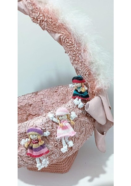 Yeni Doğan Kız Bebek Magnet Hediyeli Karşılama Seti