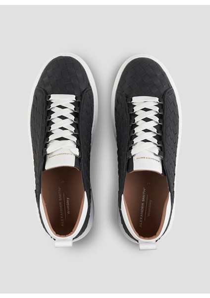 Siyah Erkek Deri Sneaker Wembley modelleri