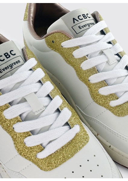 Beyaz-Altın Kadın Sneaker SHACBEWF218 indirimleri