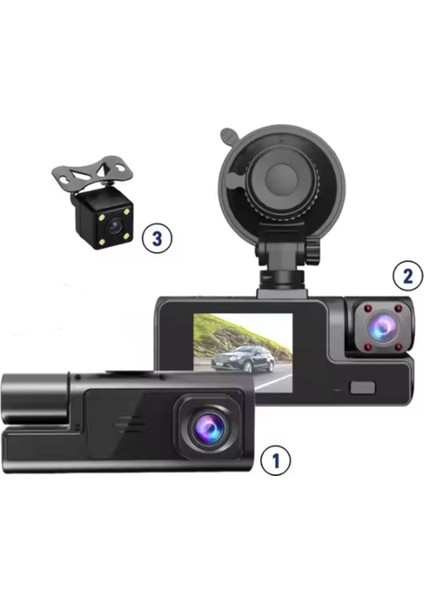 Full Hd Kameralı Profesyonel Araç Içi Kamera - Geniş ve Yüksek Çözünürlüklü