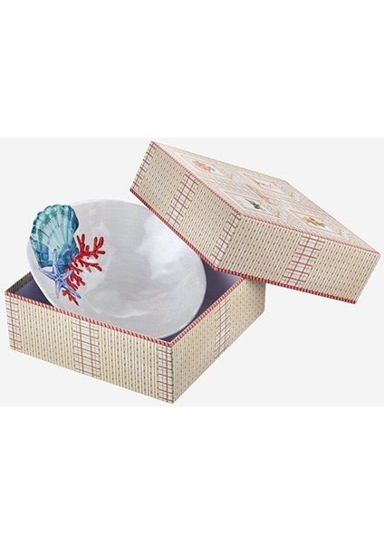 Bambu Beyaz Melamin Kase 30 cm