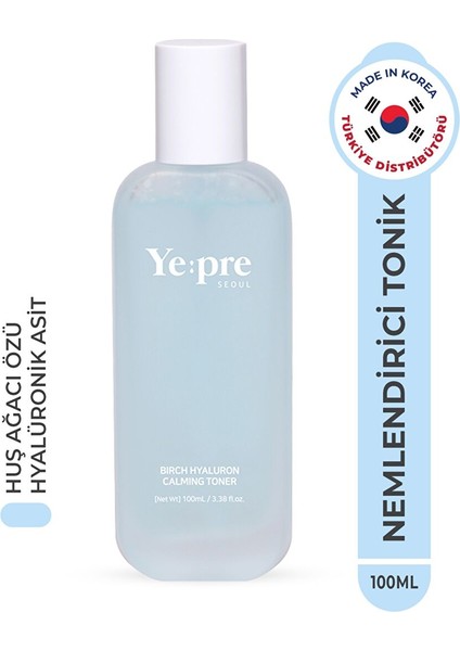 Huş Ağacı Özü ve Hyalüronik Asit Içeren Nemlendirici Yatıştırıcı Kore Tonik 100ML fırsatları