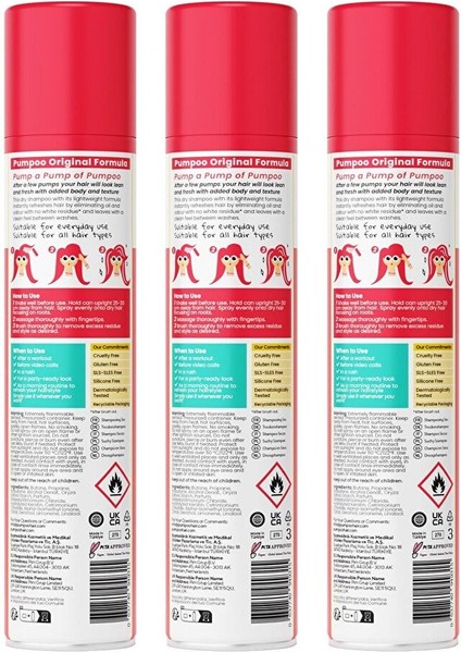 Original Kuru Şampuan - Original Dry Shampoo X3