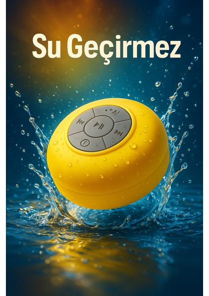 Su Geçirmez Mini Bluetooth Duş Hoparlörü